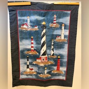 VINTAGE US & Canada Lighthouse Quilt